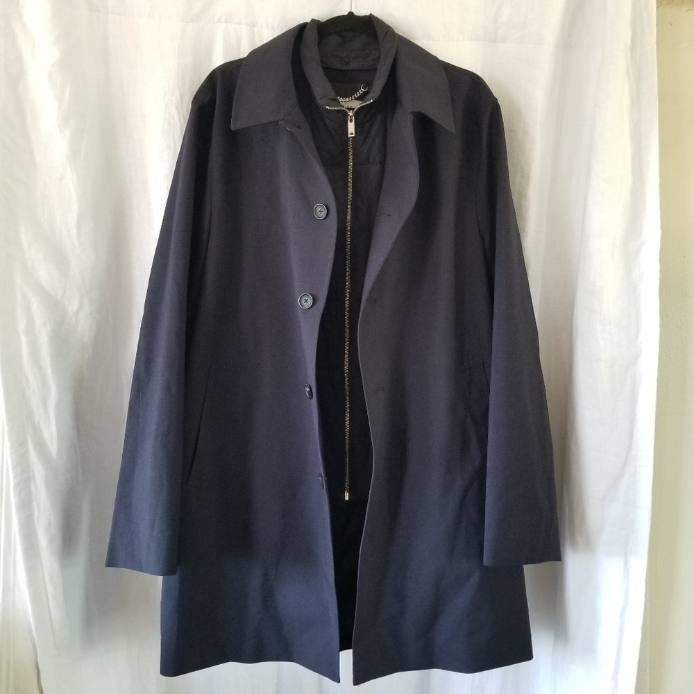 Reiss Men's Navy Blue Coat